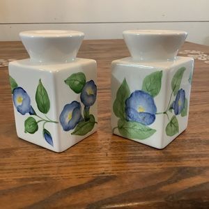 Square Candle Holders Flowers Ceramic Tapered Set Of 2
Floral pattern
2”x2”